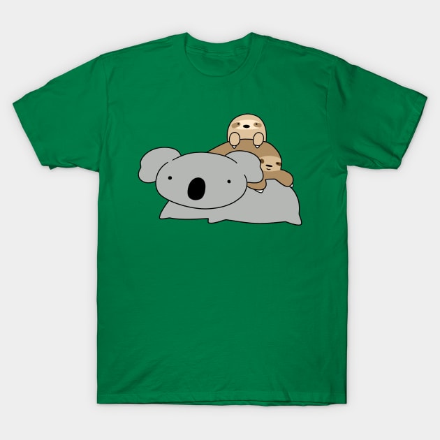 Koala and Sloths T-Shirt by saradaboru